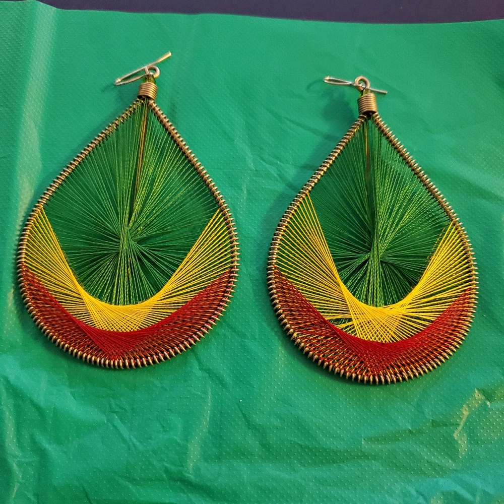Handmade Rasta Earrings